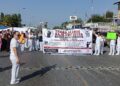 Trabajadores del IMSS-Bienestar protestan en Reynosa