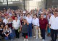 Entrega SEBIEN paquetes alimentarios en Colonia Cascajal de Tampico