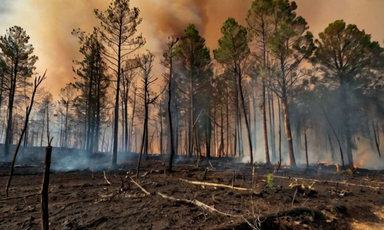 Estados Unidos combate 94 grandes incendios forestales activos