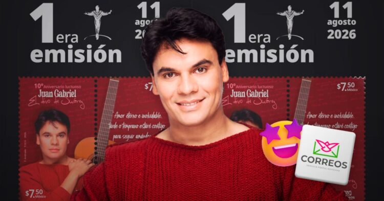 Correos de México presenta timbres de Juan Gabriel a 10 años de su muerte