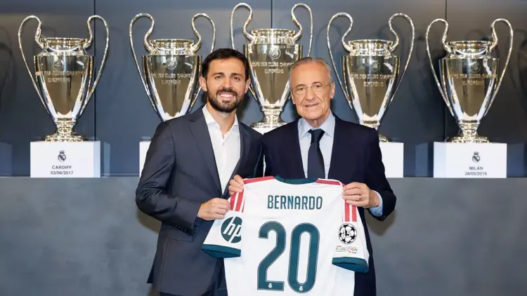 Real Madrid presenta a Bernardo Silva y le entrega el dorsal 20