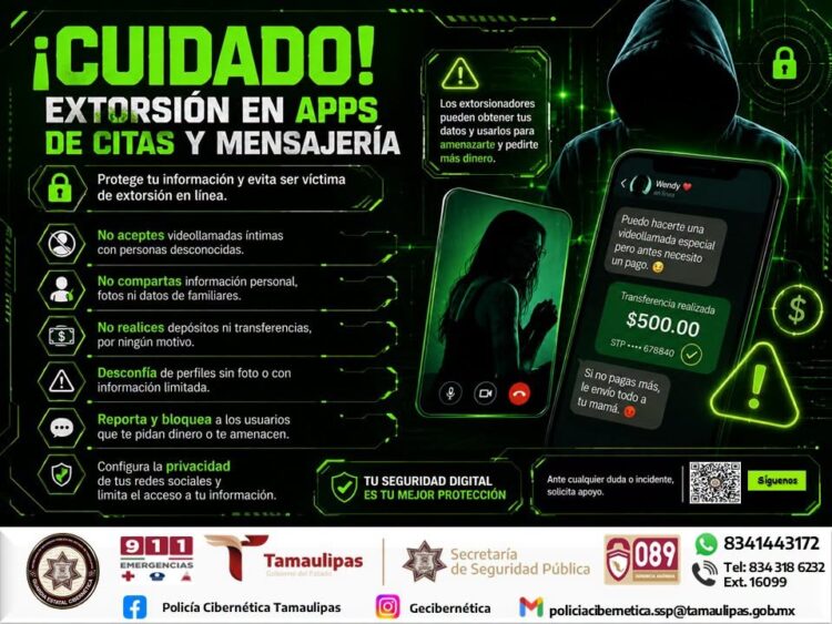 Alertan por extorsiones en internet