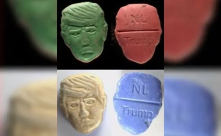 Pastillas con rostro de Trump generan alerta en Países Bajos