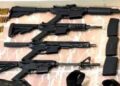 Aseguran armas, droga y equipo táctico en Matamoros