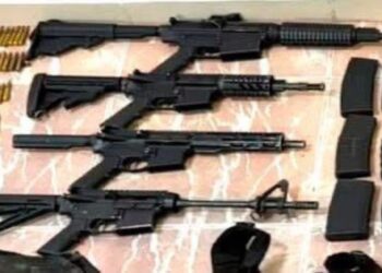 Aseguran armas, droga y equipo táctico en Matamoros