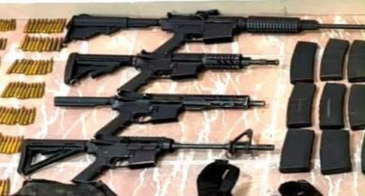 Aseguran armas, droga y equipo táctico en Matamoros