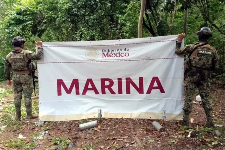 Marina destruye artefactos explosivos en Sinaloa