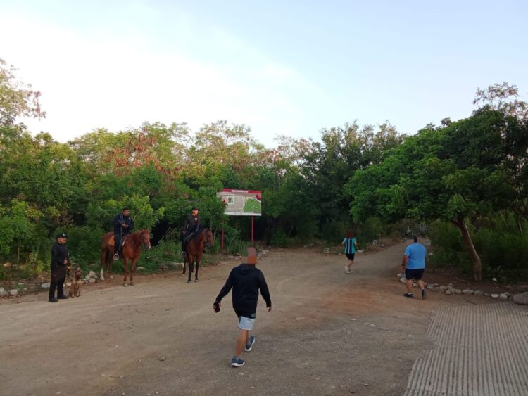 Refuerzan seguridad en parque El Refugio