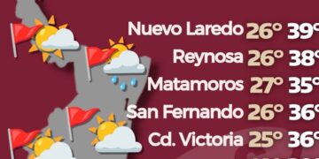 Persistirá calor extremo con surada en Tamaulipas