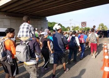 Sale nueva caravana migrante de Chiapas al centro