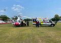 Evacúan por aire a paciente grave