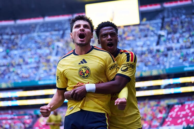 América golea 3-0 al Atlético de San Luis en el Azteca