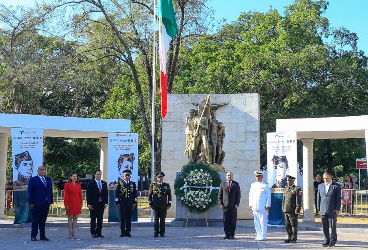 Conmemora Tamaulipas gesta heroica de los Niños Héroes de Chapultepec en el Paseo Méndez
