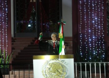 Preside Américo Villarreal ceremonia alusiva al Grito de Independencia en Cd. Victoria