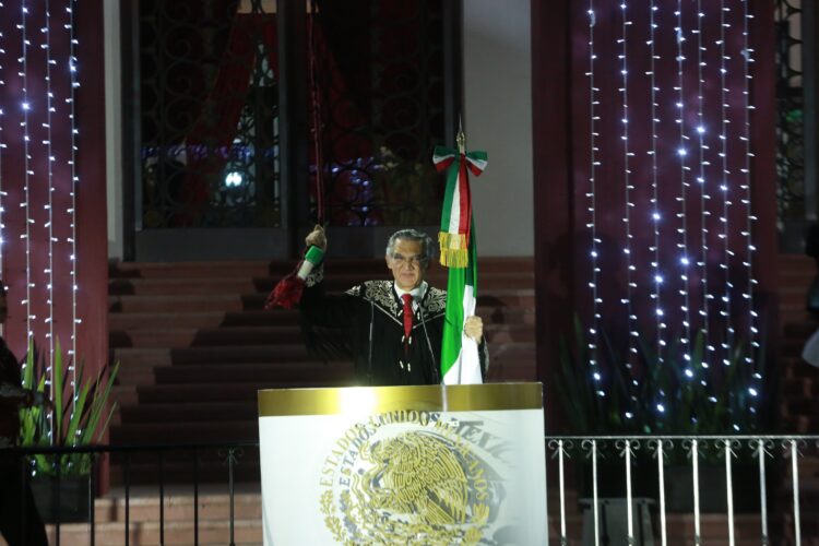 Preside Américo Villarreal ceremonia alusiva al Grito de Independencia en Cd. Victoria