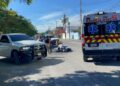 Ciclista lesionado tras ser arrollado por camioneta en Fracc. Teocaltiche