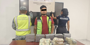 Decomisan 769 mil dólares en aduana de Nuevo Laredo