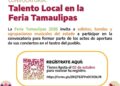 Convoca Feria Tamaulipas 2026 al talento musical local