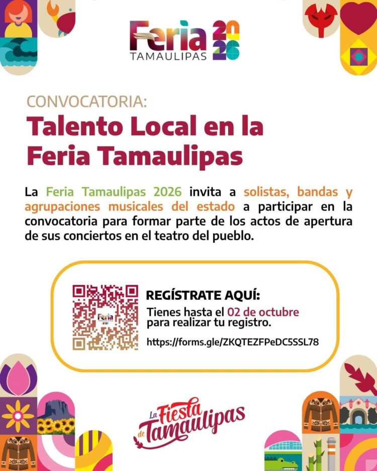 Convoca Feria Tamaulipas 2026 al talento musical local