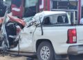 Empleado de parque eólico prensado tras accidente en carretera Victoria-Zaragoza