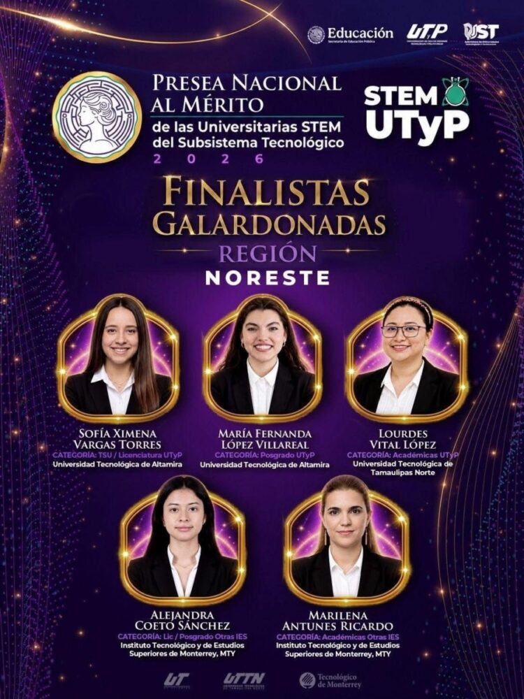 Avanzan tres universitarias tamaulipecas a la final nacional de la Presea STEM 2026