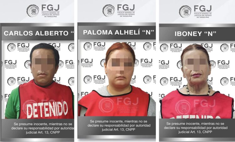 Capturan a tres por feminicidio en Reynosa