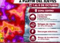 Alerta Protección Civil por periodo de lluvias en Tamaulipas del 1 a 8 de octubre