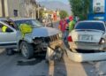 Cuatro lesionados en choque vehicular en el crucero de calles 10 y Guerrero