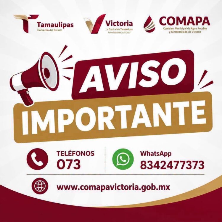 Modifica COMAPA-Victoria los tandeos en el sector norte de la ciudad