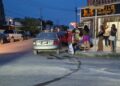 Motociclista herido al ser impactado por un auto en la Col. Vicente Guerrero