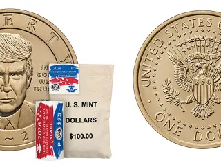 Moneda de Trump sale a la venta por aniversario de EU