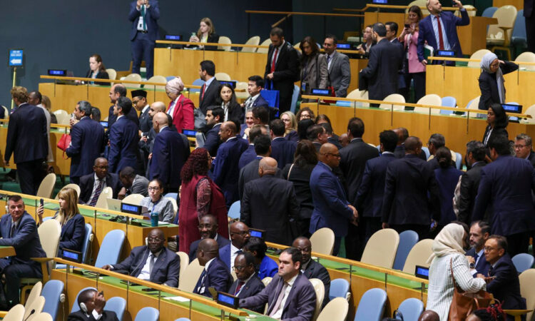 Delegados abandonan la ONU durante discurso de Netanyahu