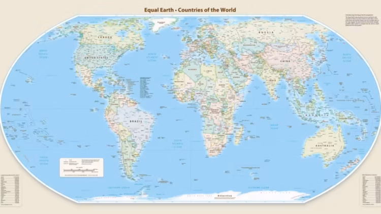 ONU impulsa mapa mundial más fiel al tamaño real