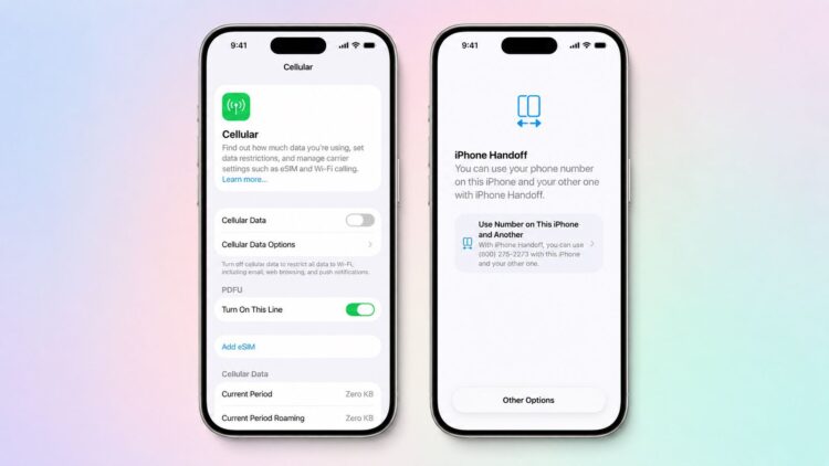 iOS 27 presentará iPhone Handoff para usar un mismo número en dos iPhones