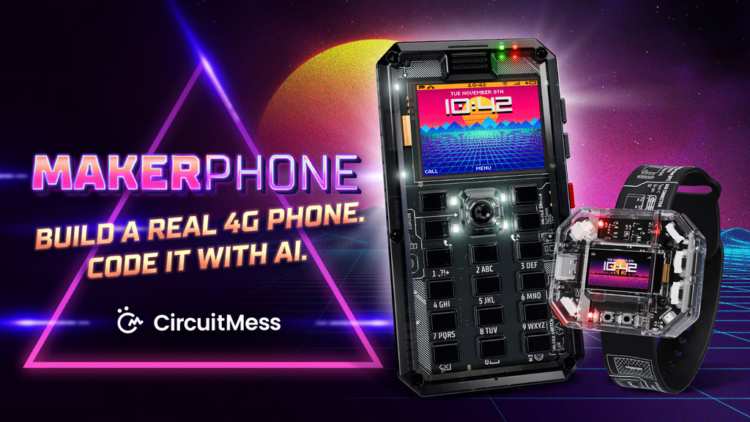 MAKERphone 2.0: Un teléfono 4G para aprender electrónica y programación