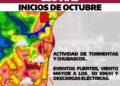 Inicio de octubre traerá lluvias a Tamaulipas