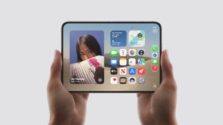 Usuario replica animación del iPhone Duo en Galaxy Z Fold 8