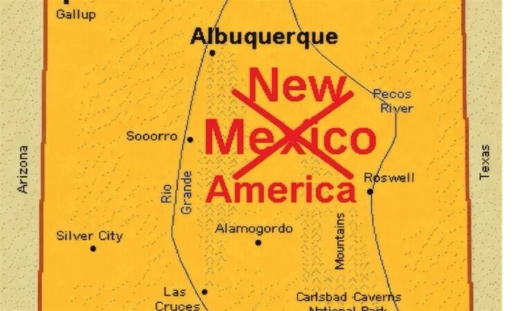 Trump cambia en un mapa el nombre de Nuevo México