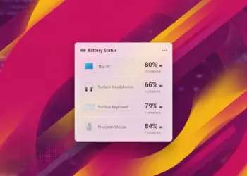 Microsoft prueba nuevo widget de batería para Windows 11