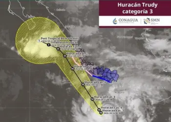 Huracán Trudy alcanza categoría tres en Pacífico