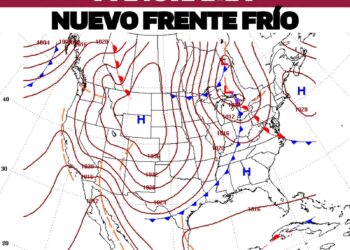 Alertan por nuevo frente frío y lluvias la próxima semana