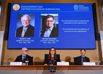 Hall y Woodford ganan el Nobel de Economía 2026