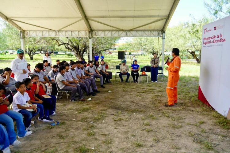 Avanza SEDUMA en la recuperación de Laguna La Escondida en Reynosa