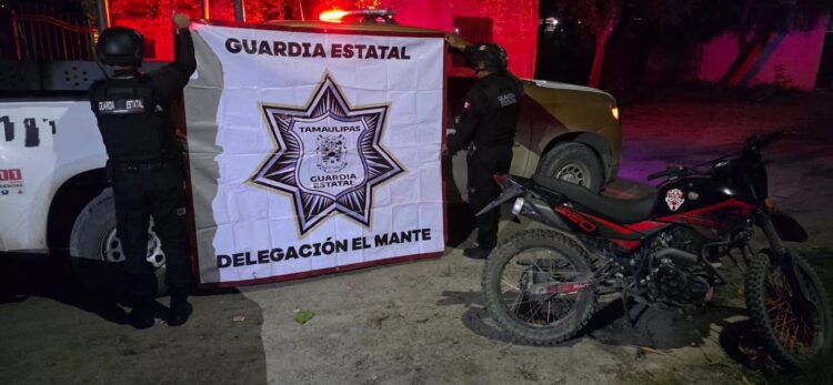 Recuperan motocicleta robada en El Mante
