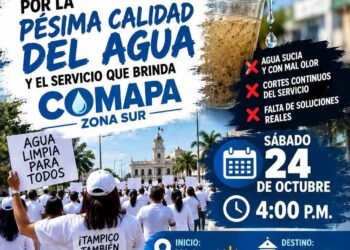 Preparan marcha contra Comapa Sur por falta de agua