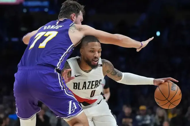 Portland vence a Lakers pese a los 41 puntos de Dončić