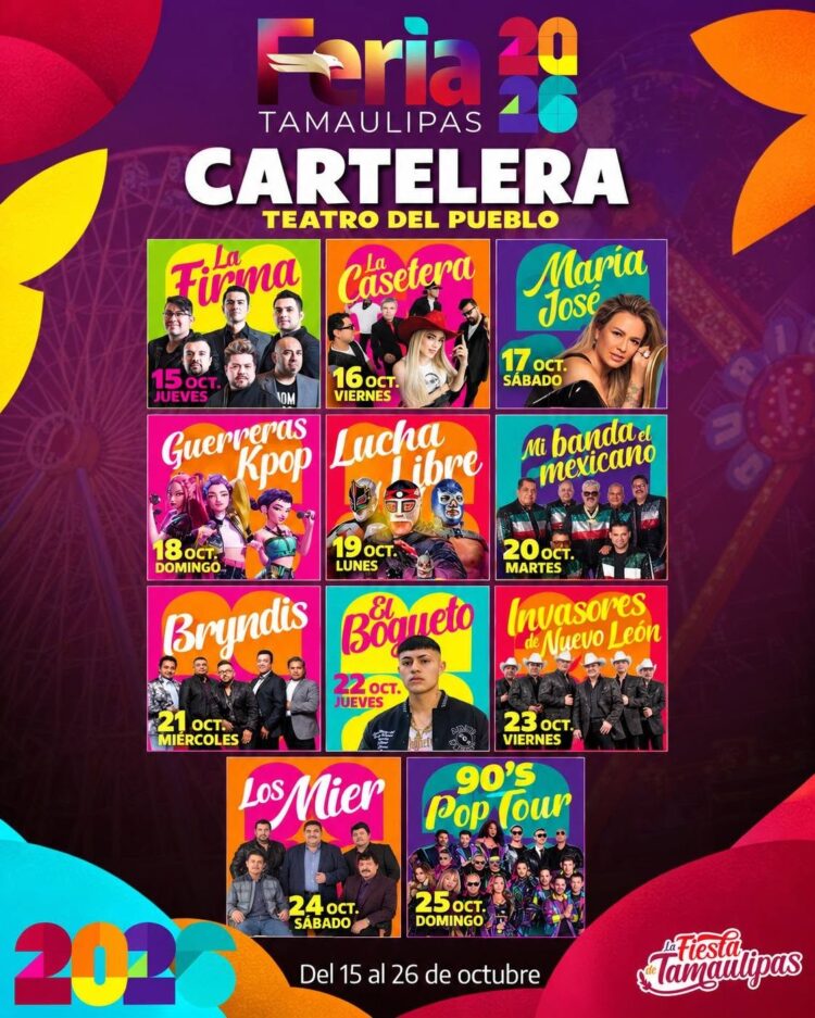 Teatro del Pueblo de la Feria Tamaulipas ya tiene cartelera