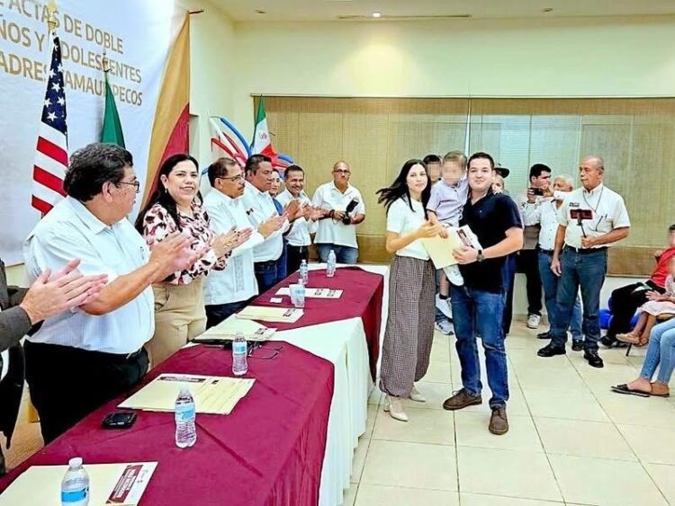 Dan certeza jurídica a niñas, niños y adolescentes con doble nacionalidad en El Mante