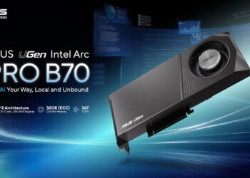 ASUS lanza GPU UGen Intel Arc Pro B70 con 32 GB de memoria