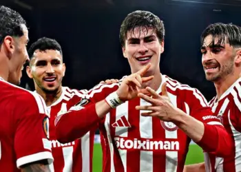 La Hormiga González da triunfo al Olympiacos en Europa League